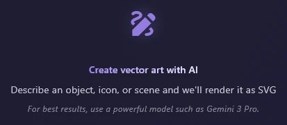 The empty-screen text, including the hint For best results, use a powerful model such as Gemini 3 Pro.